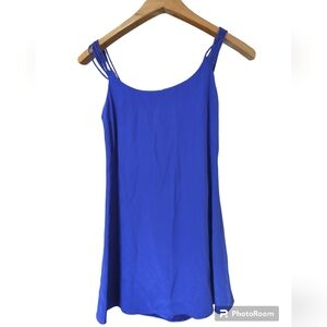 Amanda Uprichard Cobalt Blue Silk Dress